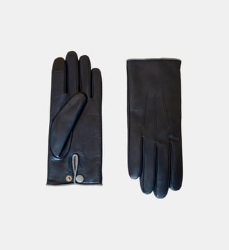 Gants Rick Homme Cuir Doublés Cachemire Agnelle