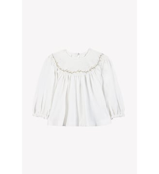 Blouse -  à smocks - Tartine Et Chocolat - Ecru
