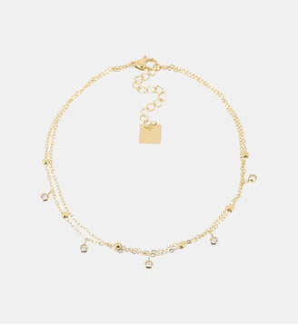 Chaîne de cheville Virtuose  en Acier doré - Zag Bijoux - Blanc