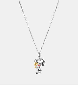 Chaîne Snoopy & Woodstock Pavé Pendentif PEANUTS - Thomas Sabo - Or