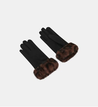 Gants noaleo - Polyester recycle - Caroll - Noir