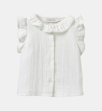 Blouse double gaze de coton - Cyrillus - Blanc doux