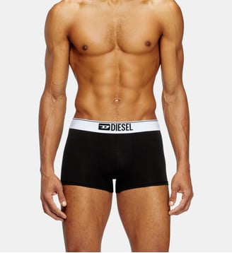 Lot de trois boxers couleur unie - Diesel - Noir et blanc
