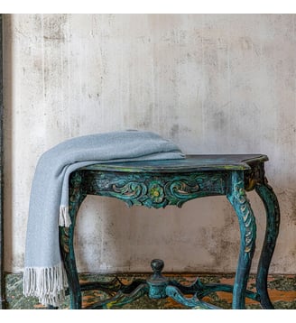 Plaid Divin - Anne de Solène - Bleu clair