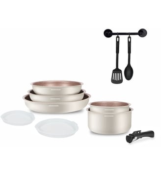 Batterie de cuisine 10 pcs - Arthur Martin - Beige