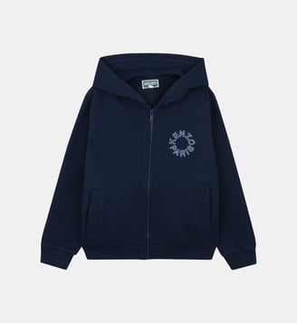 Sweat à capuche - Kenzo Kids - Medieval blue