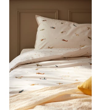 Housse de couette coton "Aviateur" - Cyrillus - Imprimé multico
