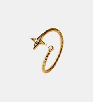 Anneau rigide en argent 925 doré 18K Aristocrazy