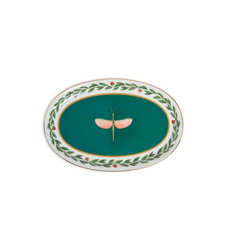 Grand Plate Ovale Libellula - La DoubleJ - Vert