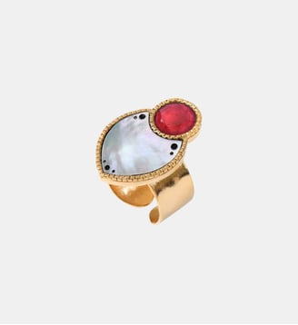 Bague fine   - Mindoro - Satellite - Nacre blanc