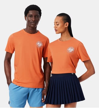 T-shirt Tennis Édition Roland-Garros - Lacoste - Orange