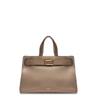 Sac à main carryall M en cuir - Lancel - Beige foncé