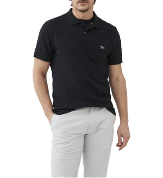 Polo slim en coton manches courtes Gunn - Rodd & Gunn - Onyx