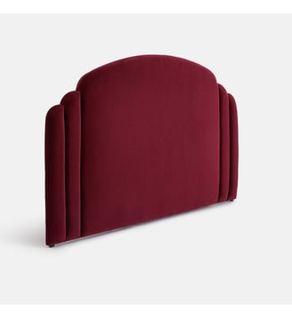 Tête de lit rembourrée, tissu velours - La Redoute Interieurs - Bordeaux