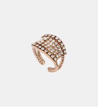 Bague medium ajustable   - Precious - Satellite - Blanc perle