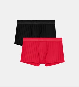 Lot de 2 boxers Chic forme shorty en lin - Hom - Multicolore