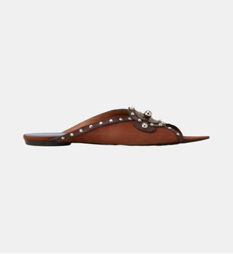 Mule Plate Eclipse - Lanvin - Marron