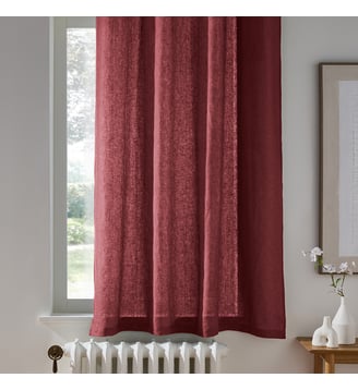 Rideau radiateur lin lavé à oeillets La Redoute Interieurs