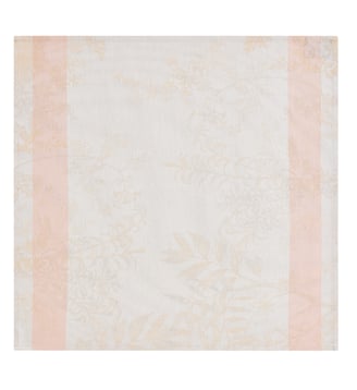 Serviette de table Jardin d'Eden 100% coton - Le Jacquard Francais - Beige chair