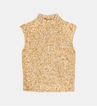 PULL uni MAIRO - La Petite Etoile - Camel et écru