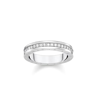 Bague avec pierres blanches argent - Thomas Sabo - Argent