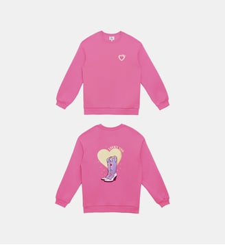 Sweat col rond imprimé broderie TUCKY La Petite Etoile