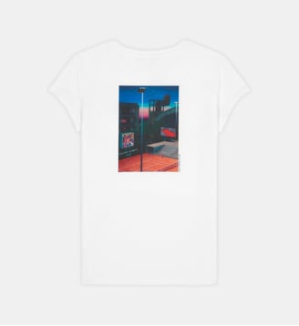 T-shirt  affiche officielle  2021 - Roland-Garros - Blanc