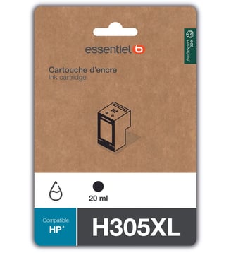 Cartouche d'encre H305 XL Noir - Essentiel B - Noir