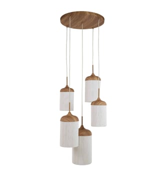 Suspension Dania - Naturel - 50x50x32cm - Light & Living - Naturel