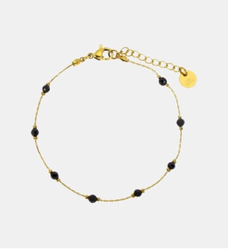 Bracelet  Bibi avec perles de cristal - Les Cléias - Noir