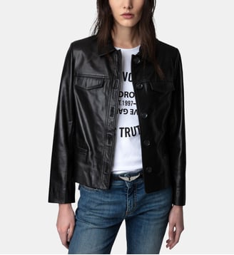 Blouson Liam Cuir - Zadig&Voltaire - Noir