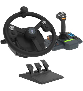 Volant + Levier de vitesses + Pédalier Farming Vehicle Control System - Hori - Standard