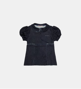 Robe chemise à manches courtes - Marni - Denim bleu
