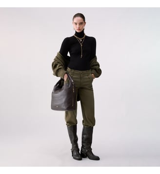 Pantalon Évasé Court - Liu Jo - Vert