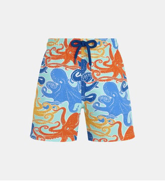 Maillot de bain stretch Octopussy - Vilebrequin - Bleu turquoise