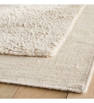 Tapis noué à la main, en laine - AM.PM - Craie