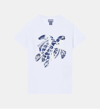 T-shirt anti-UV manches courtes Tortue Papagaio - Vilebrequin - Blanc