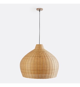Suspension en bambou tressé Ø60 cm - La Redoute Interieurs - Naturel