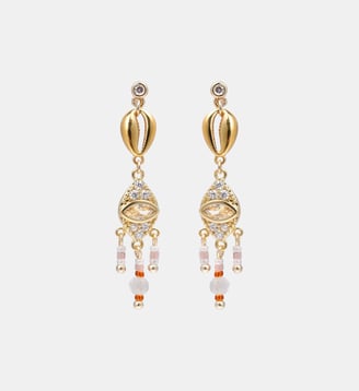 Boucles d'oreilles pendantes avec perles SUNNIE - Hipanema - Blanc