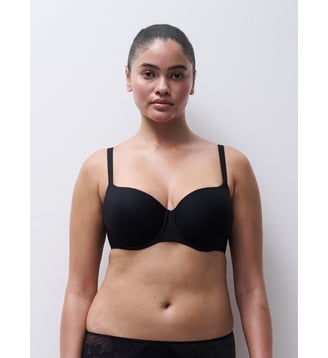 Soutien-gorge coques emboîtant maille douce - Chantelle - Noir
