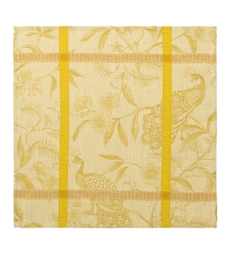 Serviette de table À l'orangerie - Le Jacquard Francais - Mimosa