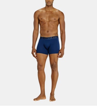 Lot de trois boxers en coton stretch - Diesel - Noir et bleu
