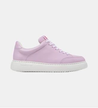 Baskets Runner K21 cuir - Camper - Violet pastel