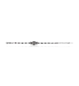 Bracelet souple ajustable   - Babylone - Satellite - Gris