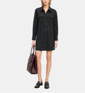 Robe courte en laine mélangée - The Kooples - Noir