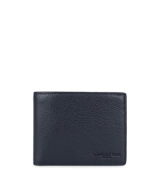 Grand porte-cartes Milano Gentlemen en cuir - Lancaster - Bleu