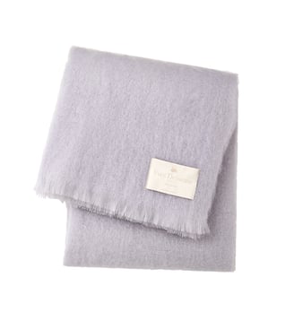 Plaid en mohair - Yves Delorme - Gris