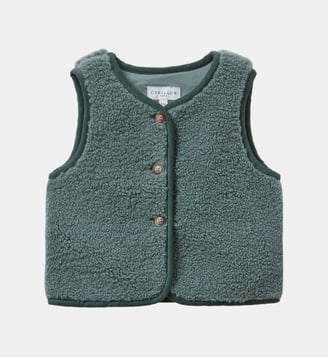 Veste sans manches sherpa - Cyrillus - Vert pastel