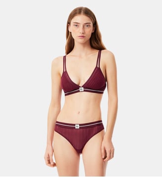 String mesh rayé velours Lacoste