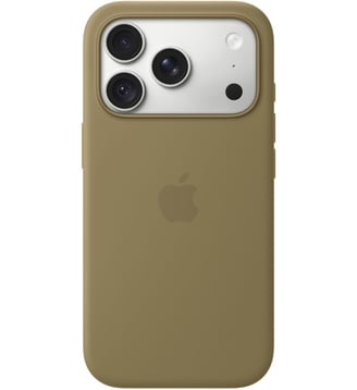 Coque iPhone 18 Pro Magsafe Olive Silicone - Apple - Vert
